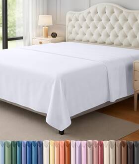 Ub0324 Utopia Bedding Flat Sheet - 1 Pack Full White Of Ub0324 Utopia Bedding Flat Sheet - 1 Pack Full White Of