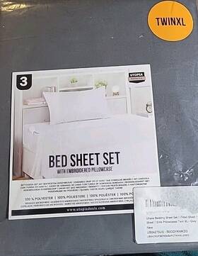 Ub04275us Utopia Bedding Sheet Set Twin Xl Gray