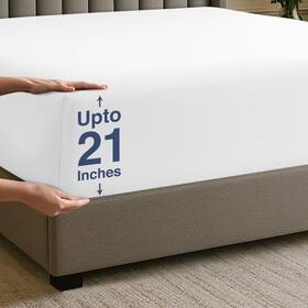 Ub04286us Utopia Bedding King Deep Pocket Fitted Sheet Extra Fits Up To 21 Inch Mattre