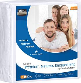 Ub0467 Utopia Bedding Premium Waterproof Bed Bug Mattress King Pack Of 1 White