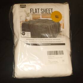 X000rxutdt Utopia Bedding Flat Sheet Full White 100% Polyester Oeko-tex Certified
