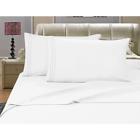 V01-ck-white Elegant Comfort Series White Triple Marrow Embroidered Pillowcases Microfiber