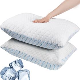 Lg-0003 Vainoc Memory Foam Pillows King Size Set Of Pack 2 White