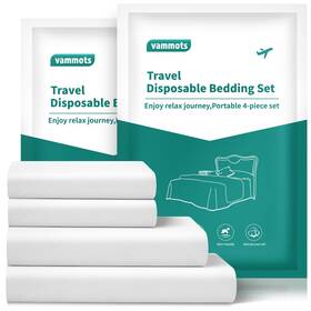 240802 Vammots Disposable Bed Sheets For Hotel King Size 2 Packs