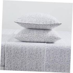 Vcny Home 735732173332 Full Sheets 4-piece Cotton Flannel Bedding With Matching Pillowcases