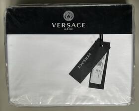Zbss200b1 Versace Home Fitted Cotton Bed Sheet 200x205 White Authentic Zbss200b1 Versace Home Fitted Cotton Bed Sheet 200x205 White Authentic