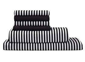 Virah Bella 842131109043 Striped 6-piece Queen Sheet Set - Deep Pocket Luxury Hotel Quality Bedding S