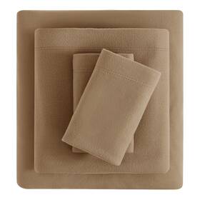 Viviland 740226030381 Plush Micro Fleece Queen Bed Sheet Set - Soft Fuzzy Polar Velour Velve