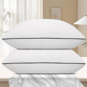 Pillows-q-2 Vorouhals Hotel Collection Bed Pillows For Sleeping 2 Pack Queen Of White