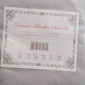 Sh4406-svfu W Va Premium Microfiber Full Sheet Set Gray Solid Modern
