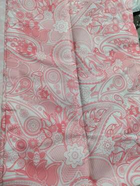 Psvt83 Walmart Pink White Paisley Polyester Window Curtains 66x96 Psvt83 Walmart Pink White Paisley Polyester Window Curtains 66x96