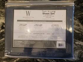 Wamsutta 008889516476 Twin Sky Blue 400 Thread Count Cotton Sheet Set New In Package Wamsutta 008889516476 Twin Sky Blue 400 Thread Count Cotton Sheet Set New In Package