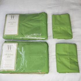 Wamsutta 030473116700 2 Sets Soft And Easy 250 Tc Twin Xl Sheet Set New Made In Usa Apple Green Wamsutta 030473116700 2 Sets Soft And Easy 250 Tc Twin Xl Sheet Set New Made In Usa Apple Green