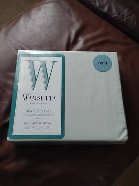 Wamsutta 030473357356 New - Twin Xl Sheet Set -100% Combed Cotton 220 Thread Green / Sage