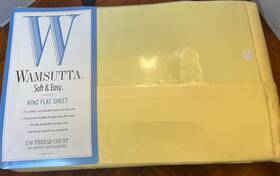 Wamsutta 030473457773 Soft And Easy 250 Thread Count Yellowking Flat Sheet Nos Usa