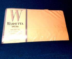 Wamsutta 030473870909 Soft And Easy Twin Sheet Set New Sealed Sandi Made In Usa 250 Thread