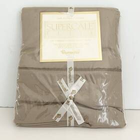 Wamsutta 034086003037 Supercale Elite Vintage 100% Supima Cotton 2 Standard Pillowcases Flax
