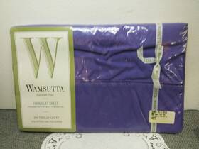 Wamsutta 034086047598 New Supercale-plus Purple Twin Flat Sheet 100% Cotton 66 Inch X96 U.s.a Wamsutta 034086047598 New Supercale-plus Purple Twin Flat Sheet 100% Cotton 66 Inch X96 U.s.a