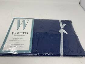 Wamsutta 034086653164 Twin Flat Sheet 200 Tc Navy. New In Package Free Shipping Wamsutta 034086653164 Twin Flat Sheet 200 Tc Navy. New In Package Free Shipping
