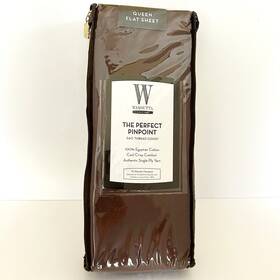 Wamsutta 085769864056 100% Egyptian Cotton Queen Size Flat Sheet Mocha 360 Thread Count New Wamsutta 085769864056 100% Egyptian Cotton Queen Size Flat Sheet Mocha 360 Thread Count New