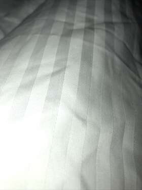 Wamsutta 085769865398 Pimacott 100% Cotton White Striped Fitted Sheet 525 Tc - Full /queen Wamsutta 085769865398 Pimacott 100% Cotton White Striped Fitted Sheet 525 Tc - Full /queen