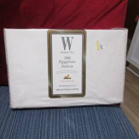 157138 Wamsutta 300 Thread Count Egyptian Sateen Twin Fitted Sheet New