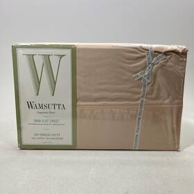 28163 Wamsutta Peach Twin Flat Sheet Supercale Plus 200 Thread Count Percale Usa Made