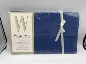 32854 Wamsutta Supercale Plus Twin Flat Sheet 66x96 Inch Royal Blue Cotton Blend 32854 Wamsutta Supercale Plus Twin Flat Sheet 66x96 Inch Royal Blue Cotton Blend