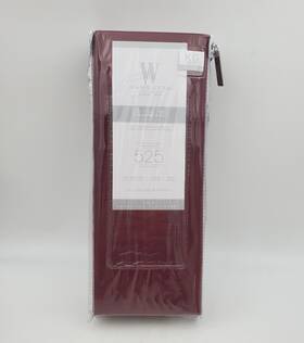 Wamsutta 444600027614 1 Piece King Flat Sheet Burgundy 100% Pima Cotton 525 Tc Oversized