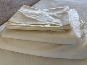 53138 Wamsutta 4 Pc Pimacott Ivory Pima Cotton Full Size Deep Fitted Sheet Set 53138 Wamsutta 4 Pc Pimacott Ivory Pima Cotton Full Size Deep Fitted Sheet Set