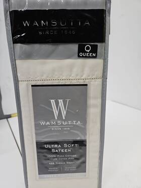 Wamsutta 806222559827 Ultra Soft Sateen Flat Sheet 96x104 Pima Cotton 525 Tc Ivory Wamsutta 806222559827 Ultra Soft Sateen Flat Sheet 96x104 Pima Cotton 525 Tc Ivory