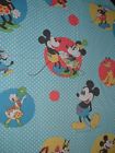 Wamsutta Vintage Disney Twin Size Flat Sheet Mickey Minnie Pluto