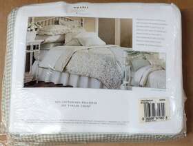 Waverly 026598615624 Garden Room Full Sheet Set Green Checks 1 Flat Fitted 2 Pillowcases