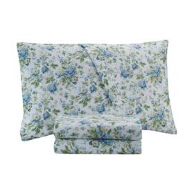 Waverly 081806657933 Traditions By Forever Yours Sheet Set Blue Twin