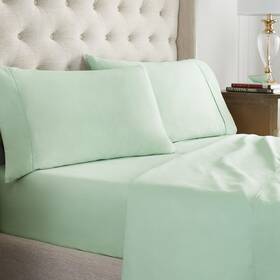 Waverly 081806665051 Cotton Cooling Solid Bedding Sheets And Pillowcases Set Cal King Pale G Waverly 081806665051 Cotton Cooling Solid Bedding Sheets And Pillowcases Set Cal King Pale G
