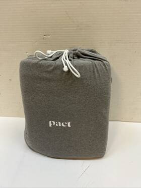 Wearpact 840229539260 Pact Home Cool-air Percale Sheet Set King Light Grey Organic Cotton