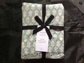 5968187 West Elm Rhode Thistle Sheet Set Full Mist Blue 4 Pcs New