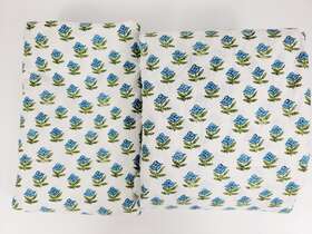 8847554 West Elm Rhode Begonia Flat And Fitted Sheet Queen Euc