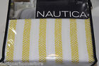 West Nautica Bay 4pc King Sheet Set White Yellow Cotton 883893336544