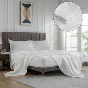 Wodfamy 755524023263 Microfiber Easy Fit Queen Size Bed Sheet Set Extra Soft Deep Pockets Luxury H