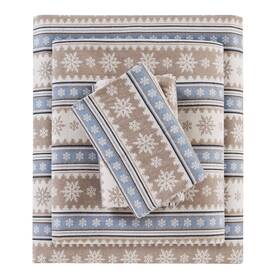 Woolrich 022164427806 Cotton Sheet Set Cottage Charms Print 100% Flannel Sheets Warm And Fuzz