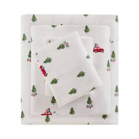 89698891 Woolrich King Cotton Flannel Sheet Set Green Tree Trip - 89698891 Woolrich King Cotton Flannel Sheet Set Green Tree Trip -