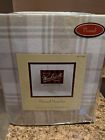 Wr20-2282 Woolrich Twin Flannel Cotton Sheet Set Tan Cream Plaid