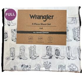 Wrangler 883893928312 Line Dance Cowboy Cowgirl Boots Full Sheet Set Western Dancing Blue