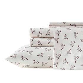 Wrangler 94904924 Full Wild Horses Sheet Set Beige