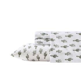 Ushsa01281976 Wrangler King Bed Sheet Set Ultra Soft Lightweight With Pillowcases Oeko-tex Cacti Green