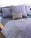 Y1577 Bamboo Flowers Calvin Klein Full Flat Sheet Hyacinth Light Blue 709271100036