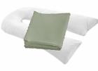 Ybncow2ycg General Body Pillow Case Oversized Zipper Gray