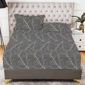 Clzt3pcs-mm-sm196-k Yiyea Floral Fitted Sheet With Pillowcase Premium Double Brushed Microfiber Deep P Clzt3pcs-mm-sm196-k Yiyea Floral Fitted Sheet With Pillowcase Premium Double Brushed Microfiber Deep P