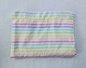 Rn71159 Your Zone Inch Twin Flat Sheet Striped Easter Multicolored 100% Polyester 92 X 64
